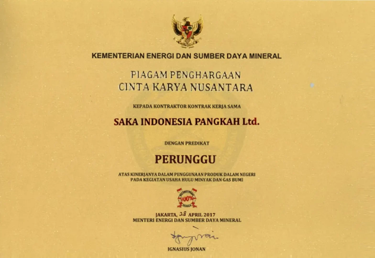 BPKP Audit and Cinta Karya Nusantara Awards